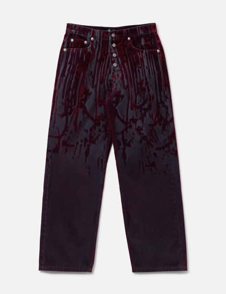 THUG CLUB Blood Lazered Denim Pants