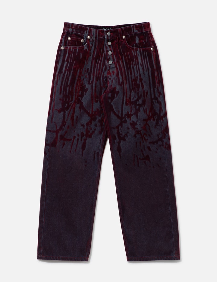 Blood Lazered Denim Pants Placeholder Image