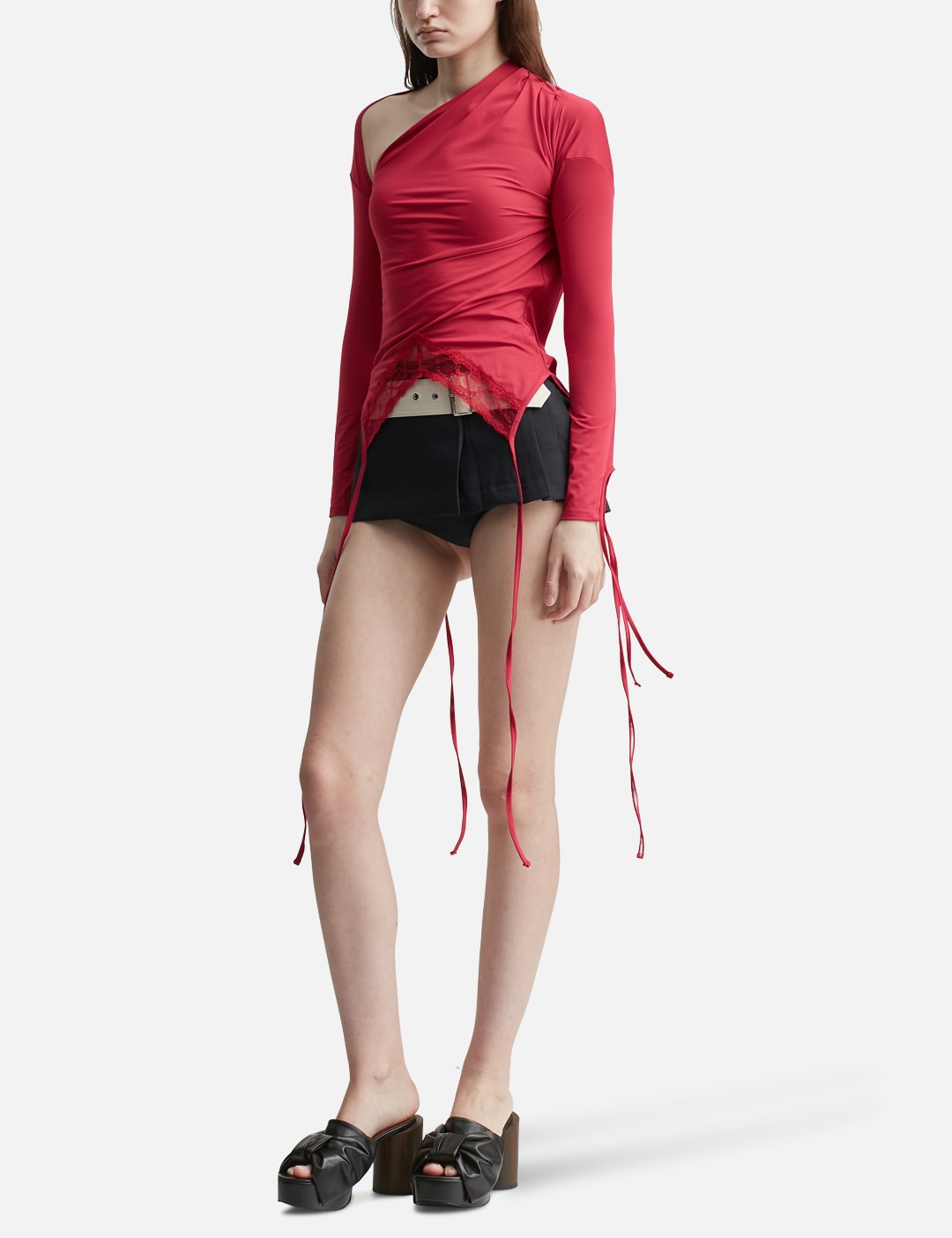 Belted Pleated Skorts view 12