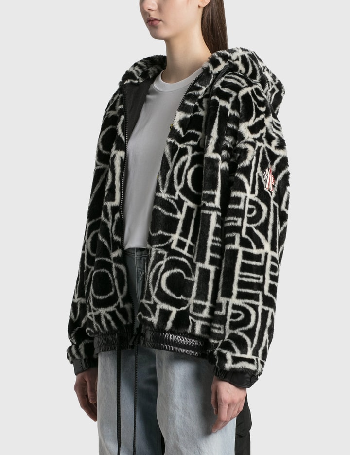 All Over Graphic Moncler Shearling Zip 재킷 Placeholder Image
