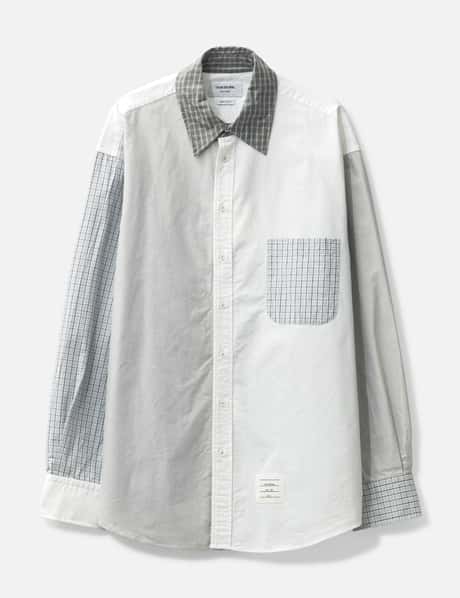 Thom Browne Funmix Oversized Long Sleeve Shirt in Oxford