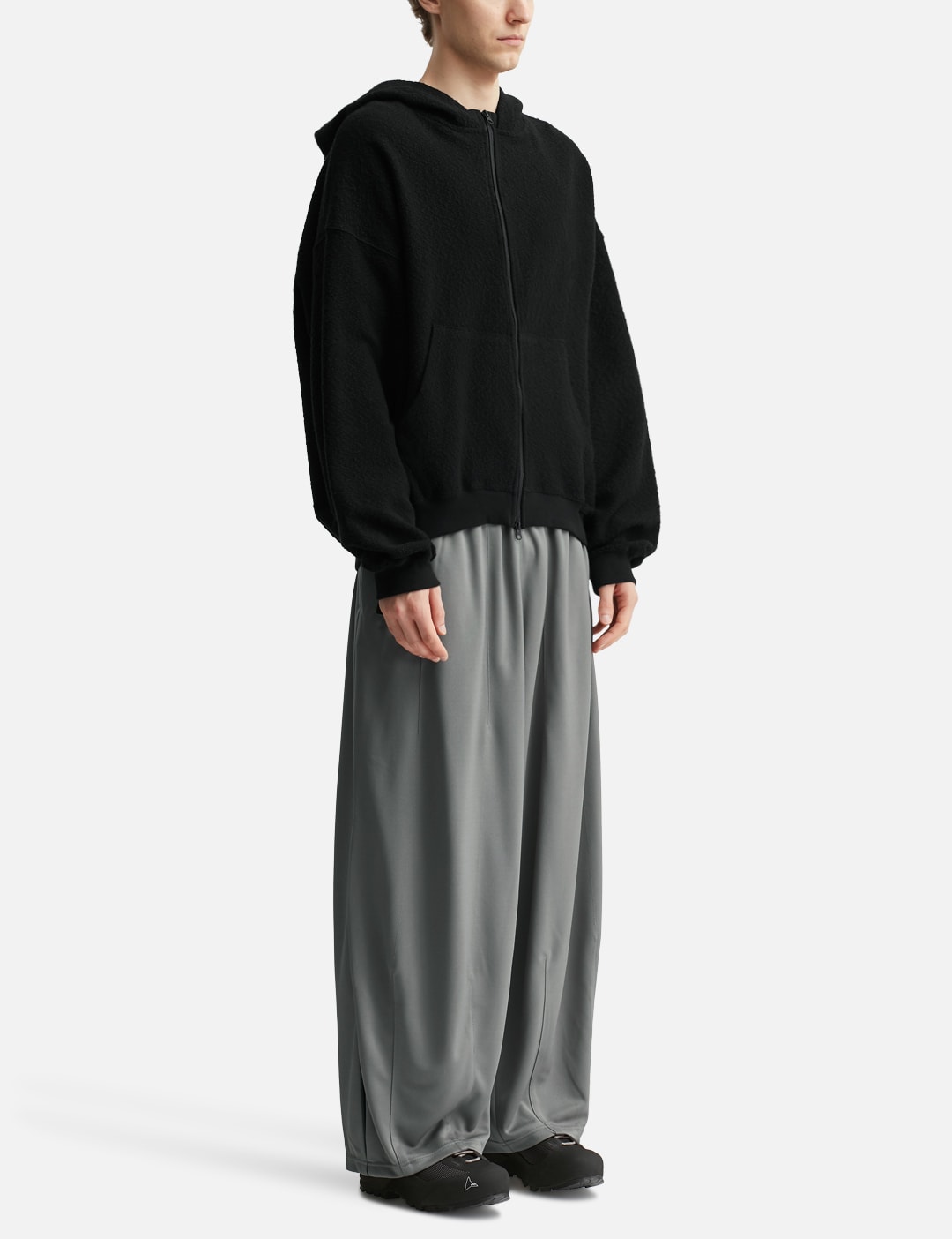 Curved Zip-Up Round Hem Hoodie view 20