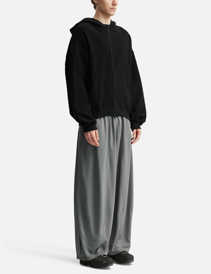Curved Zip-Up Round Hem Hoodie Placeholder Image