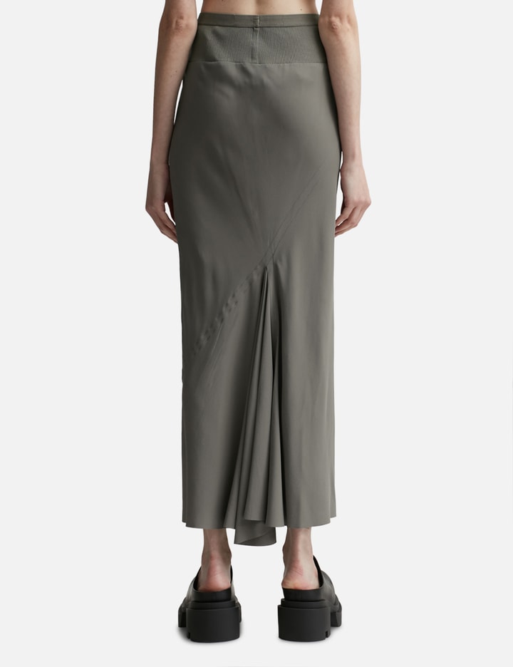 Shop Rick Owens Calf Bias Skirt In Grey