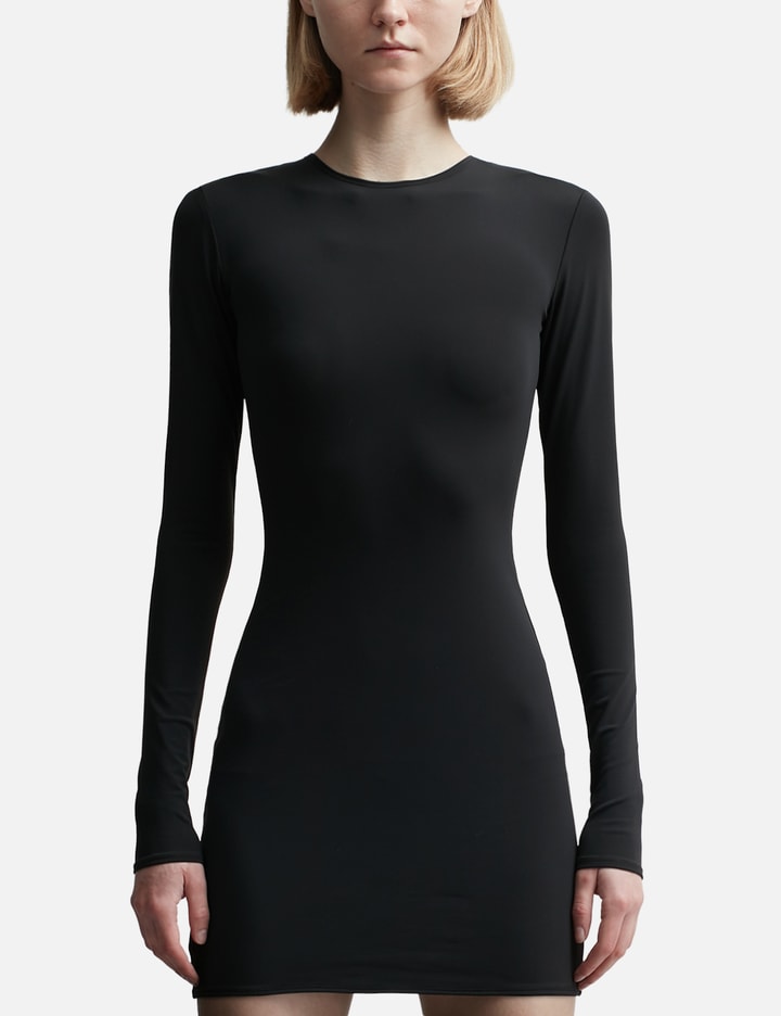 Entire Studios Long Sleeve Mini Dress In Black
