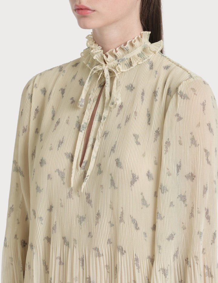 Pleated Georgette Midi Dress Placeholder Image
