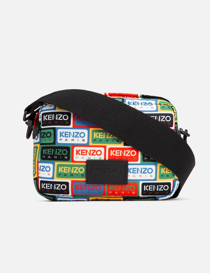 KENZO Logo Large Crossbody Bag in Black for Men