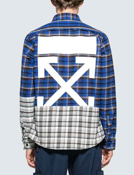 Off-White™ - Check Reconstructed Shirt | HBX - Globally Curated 