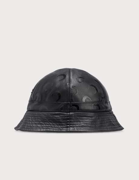 Marine Serre - Allover Moon Leather Bucket Hat | HBX