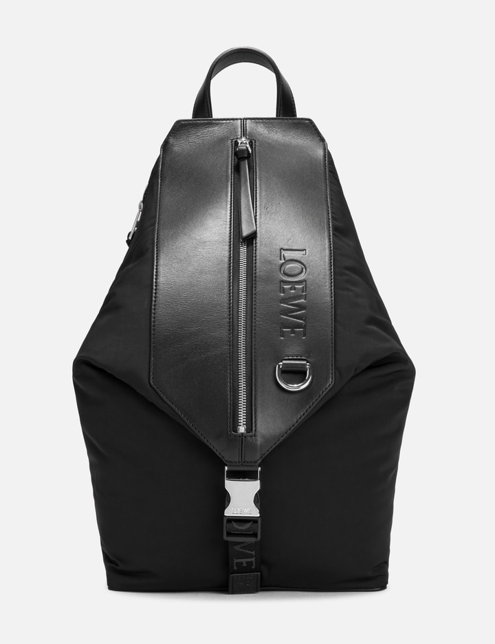 Shop Loewe Small Convertible Backpack In Black