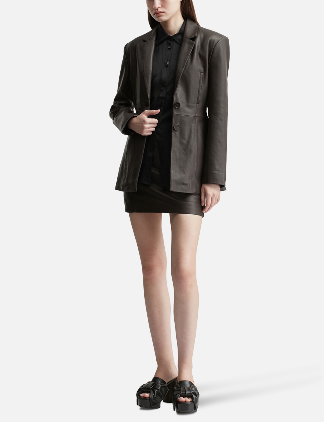 Sia Leather Skirt view 16