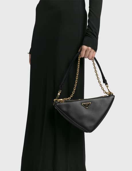Prada - プラダ シンボル レザー＆ファブリック ミニバッグ | HBX