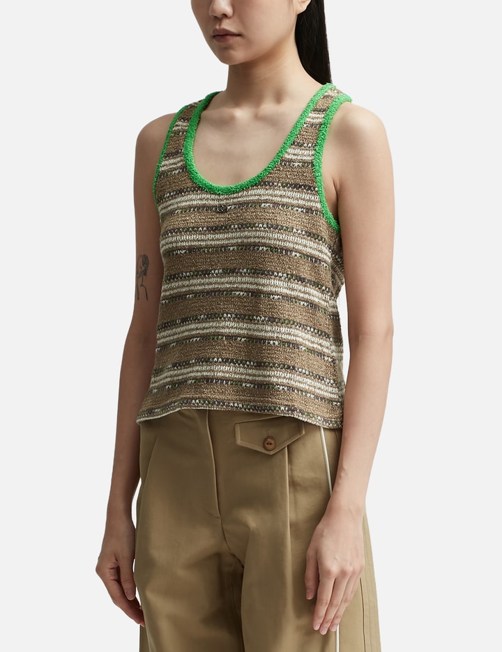 Striped U Neck Tank Top Placeholder Image