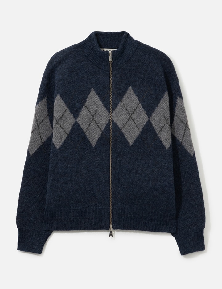 COOR Inside Out Argyle Zip-Up