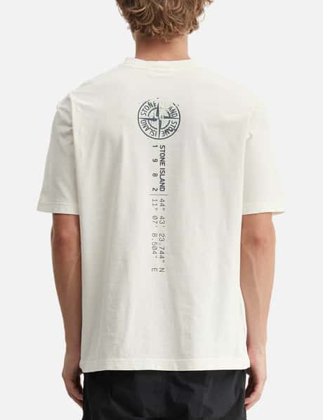 Organic Cotton Jersey T-Shirt With 'Vertical Placement' Print view 12