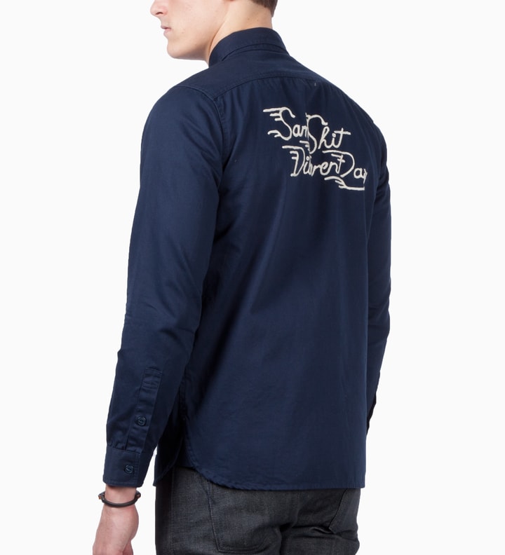 Navy SSDD Herring Bone Shirt Placeholder Image