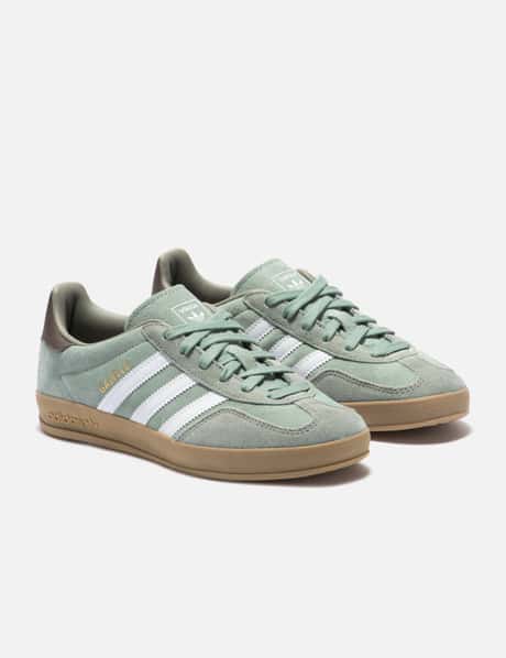 adidas gazelle silver green womens Adidas Womens Gazelle Indoor Shoes – Extra Butter