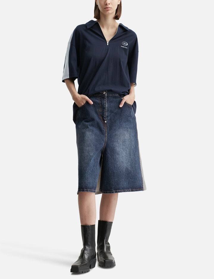 PUSHBUTTON DENIM JORTS