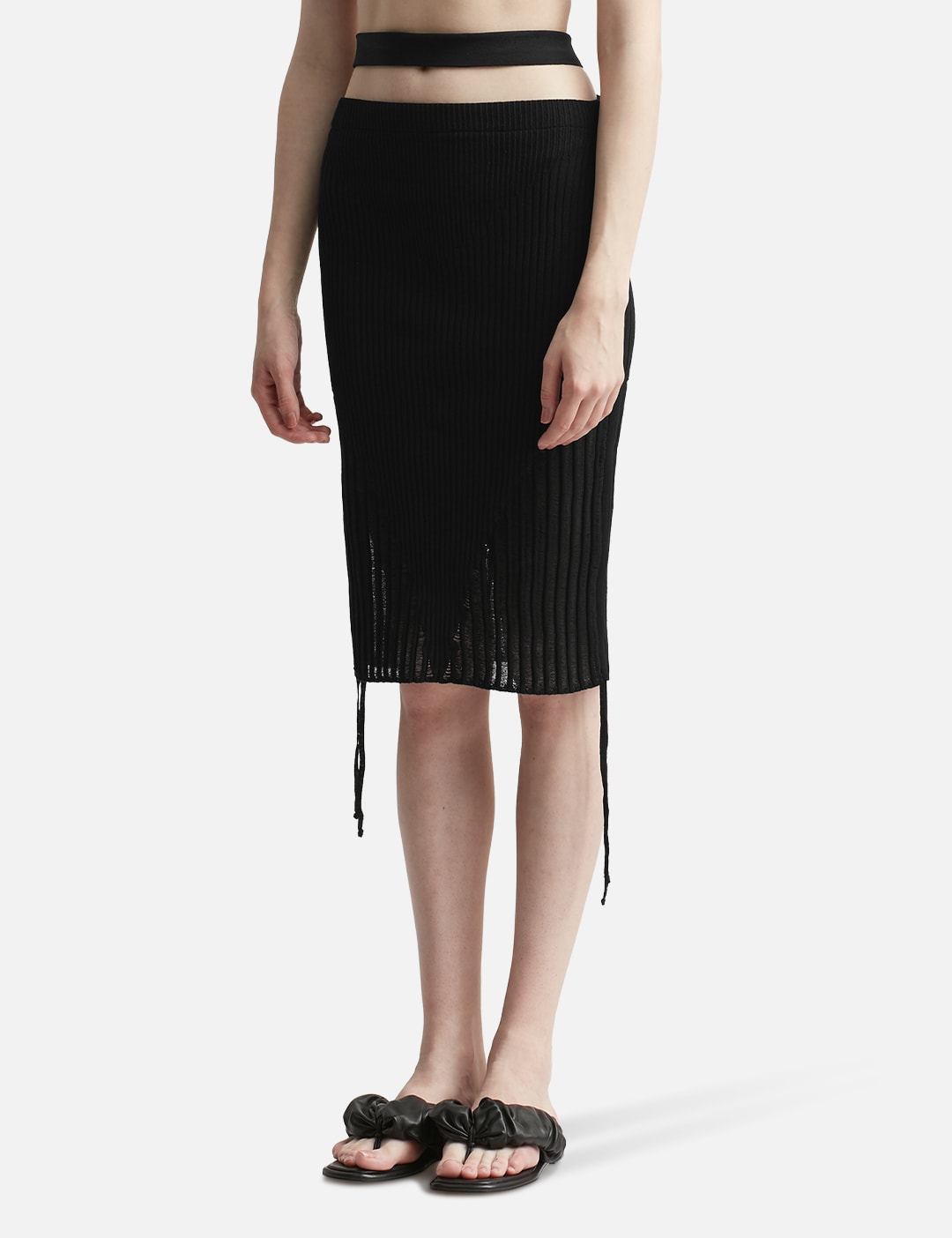 Ribbed Knit Pencil Skirt view 14