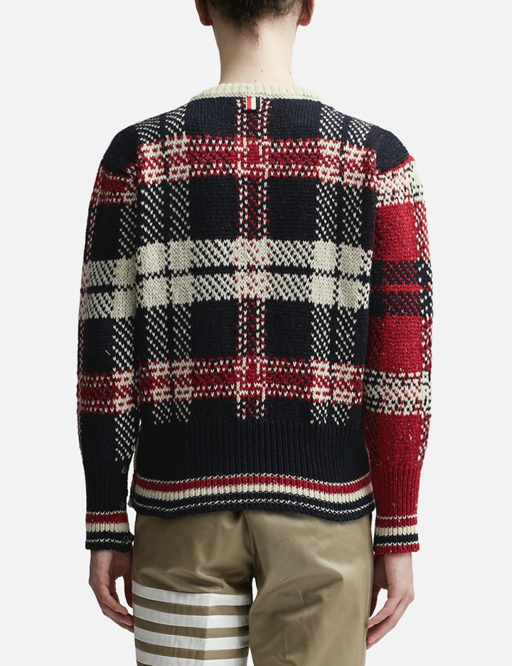 DONEGAL TARTAN STRIPE CREW NECK PULLOVER Placeholder Image