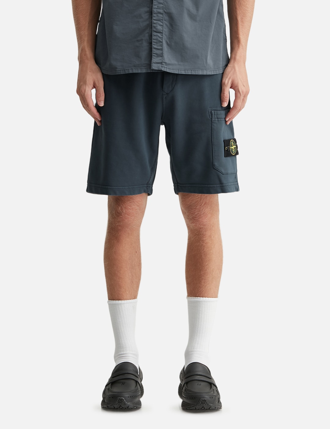 Organic Cotton Fleece Jogger Shorts view 18