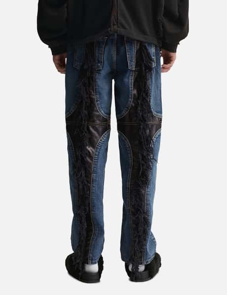 Mohican Leather Denim Pants view 12