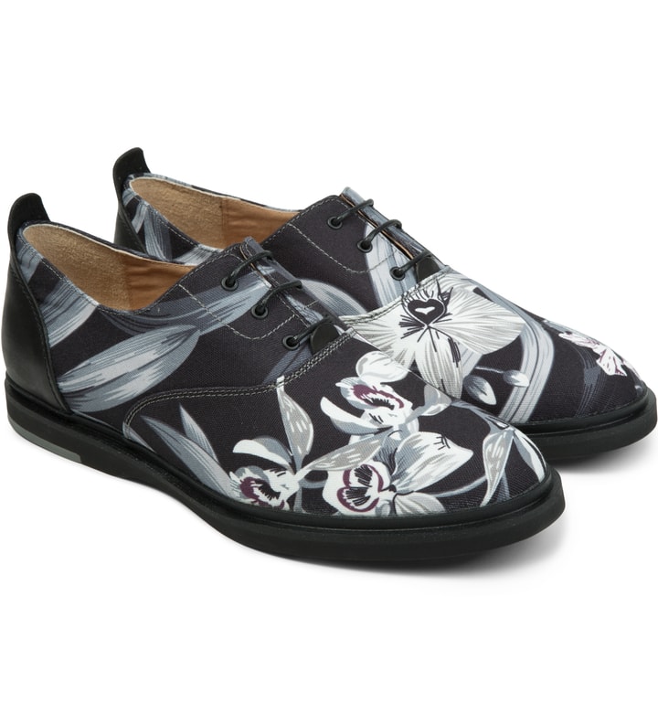 Black Floral Hampton Shoes Placeholder Image