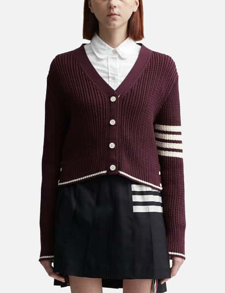 Thom Browne Baby Cable Knit Cardigan