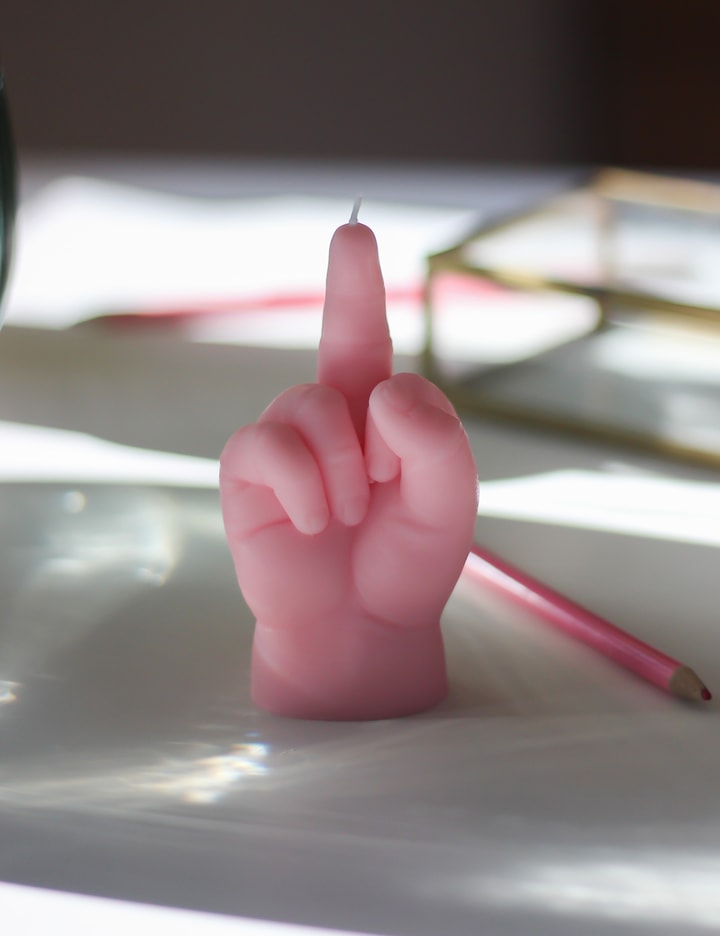 F*CK YOU Baby Hand Candle Placeholder Image