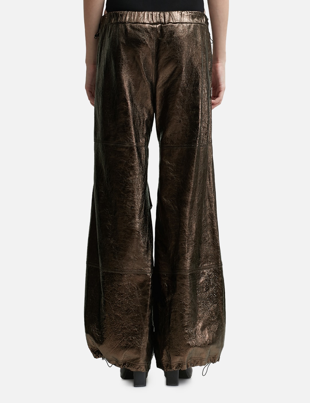 WET LEATHER CARGO PANTS view 15