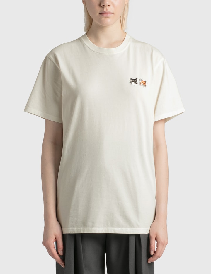 メゾンキツネ - ダブル フォックス ヘッド パッチ クラシック Tシャツ 