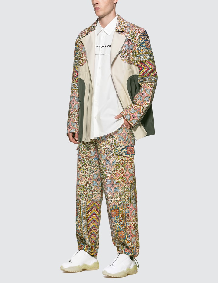 Iranian Print Panel Suit Jacket Placeholder Image