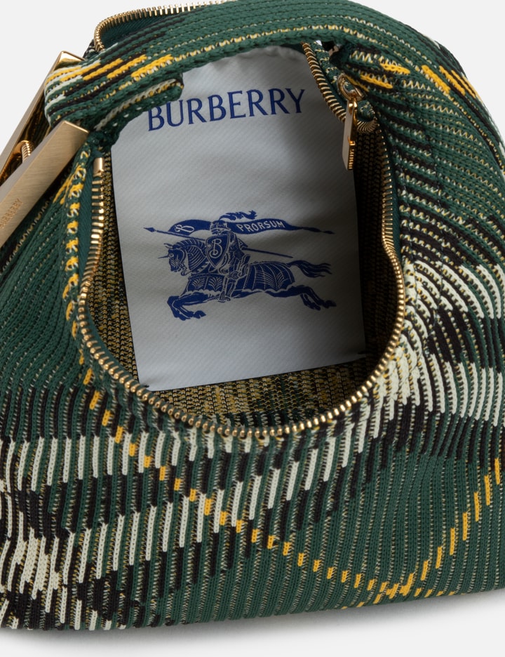 Shop Burberry Mini Peg Duffle Bag In Green