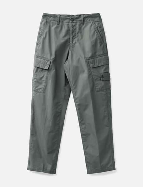 Stone Island Weatherproof Cotton Canvas_Stone Island Ghost Cargo Trousers