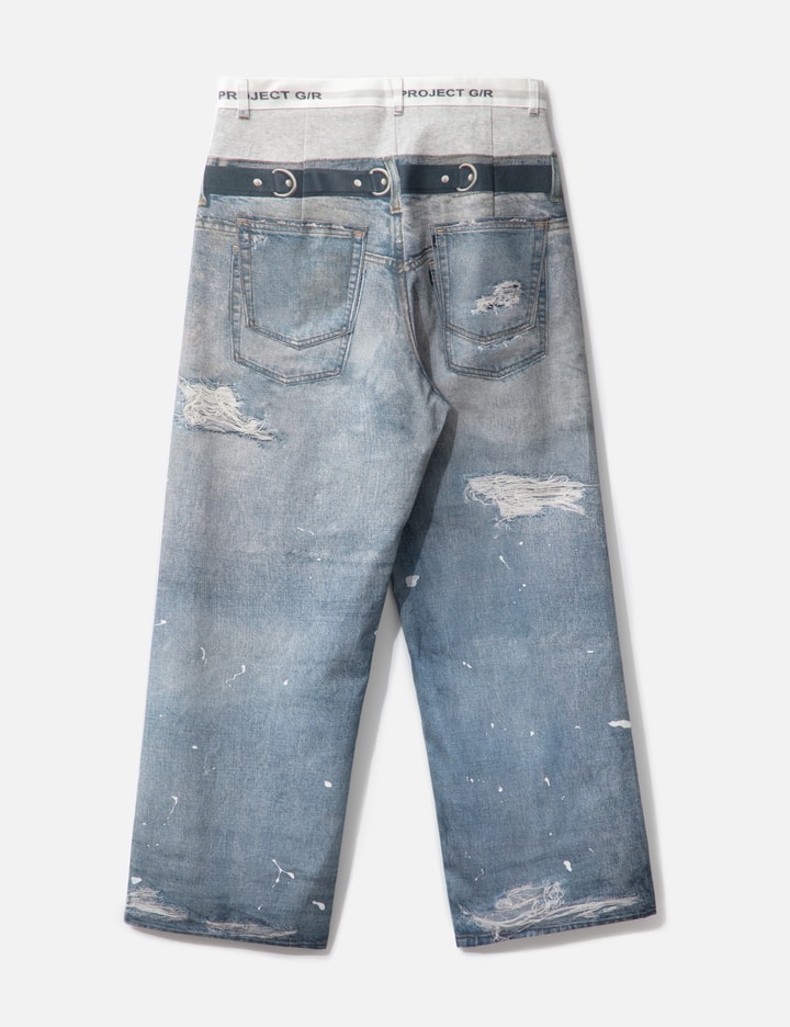 TROMPE-L'ŒIL DENIM PANTS Placeholder Image