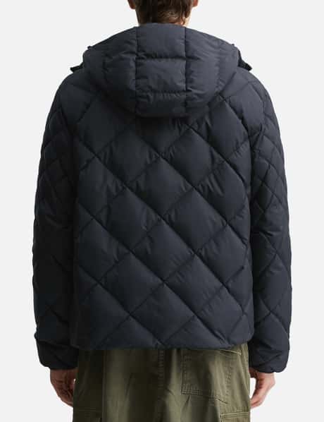 Merak Geometric-Quilted Hooded Short Down Jacket view 12
