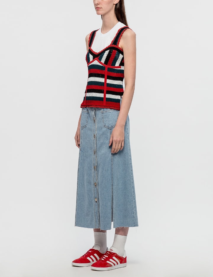 Stripe Bustier Knit Top Placeholder Image