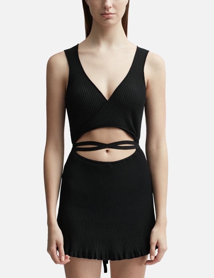 Mini Peephole Knit Dress Placeholder Image