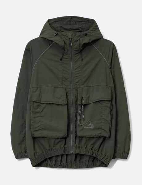 ROA Roa x And Wander Garment Dye Nylon Hooded Jacket