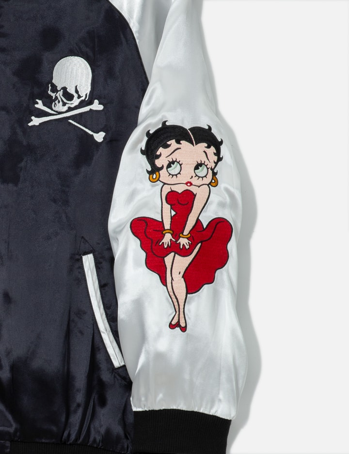 Mastermind Japan Mastermind World X X Betty Boop Souvenir Jacket In Blue