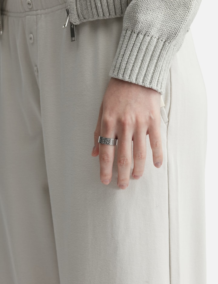 MM6 Maison Margiela Numeric Minimal Signature Ring