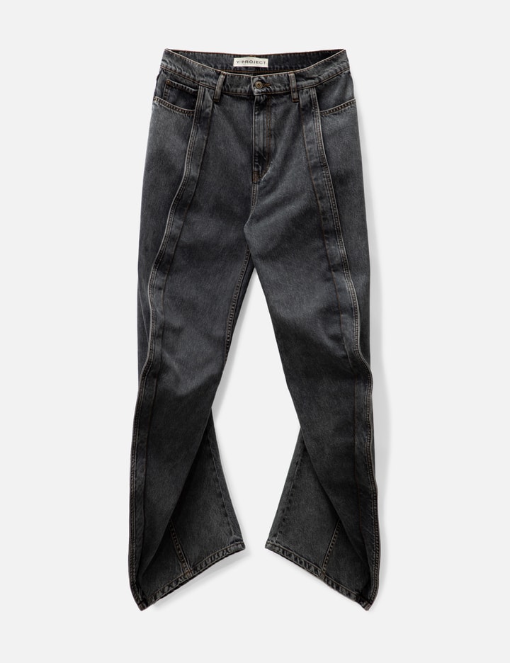 Y/project Black Banana Jeans In Black