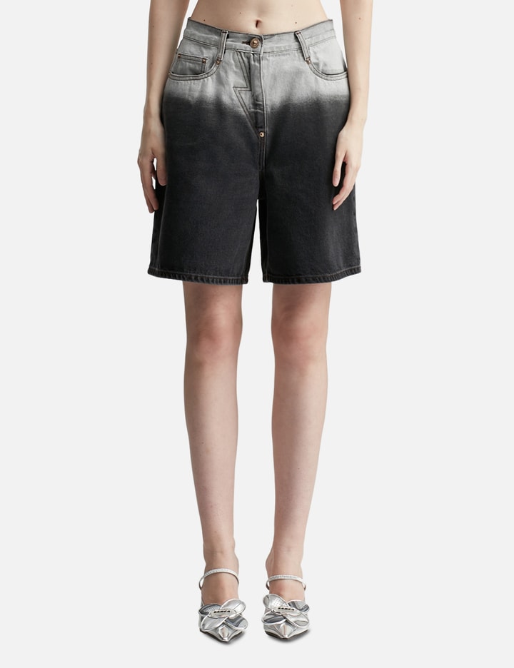 Washed Bermuda Denim Pants Placeholder Image