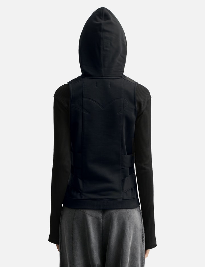 Vain Hoodie Vest In Animal Print