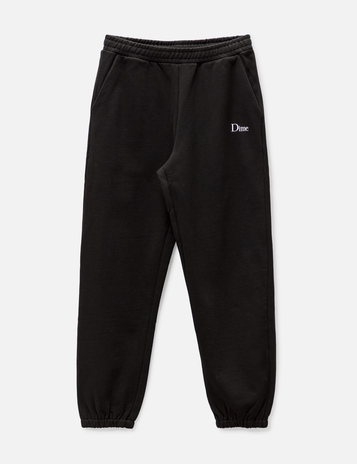 Shop Dime Classic Small Logo Sweatpants In Black