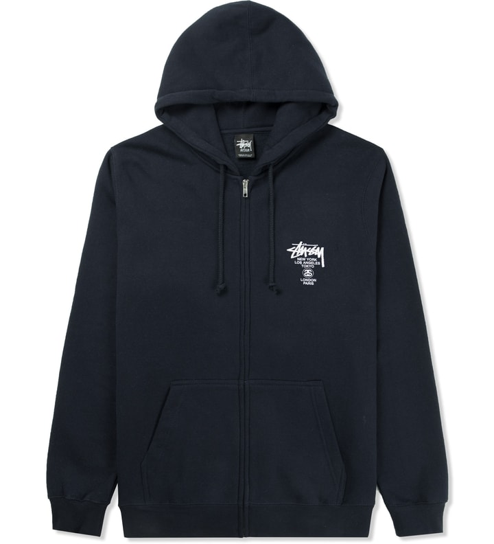 Navy World Tour Zip Hoodie Placeholder Image