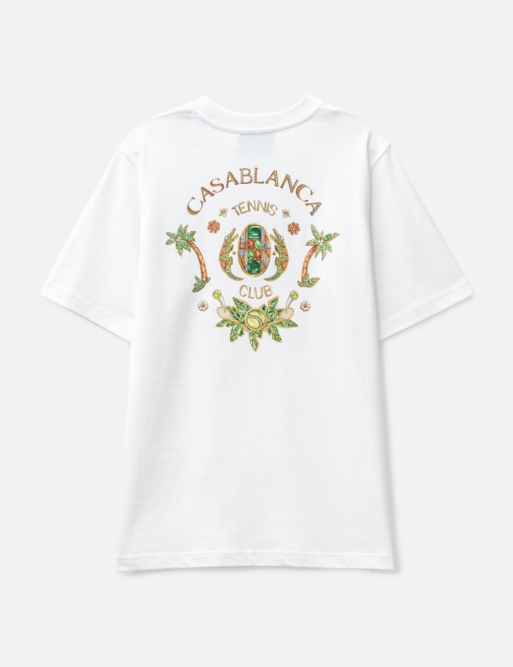 CASABLANCA JOYAUX D'AFRIQUE TENNIS CLUB PRINTED T-SHIRT