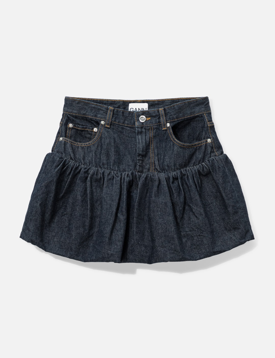 Skirt In Rinse Denim