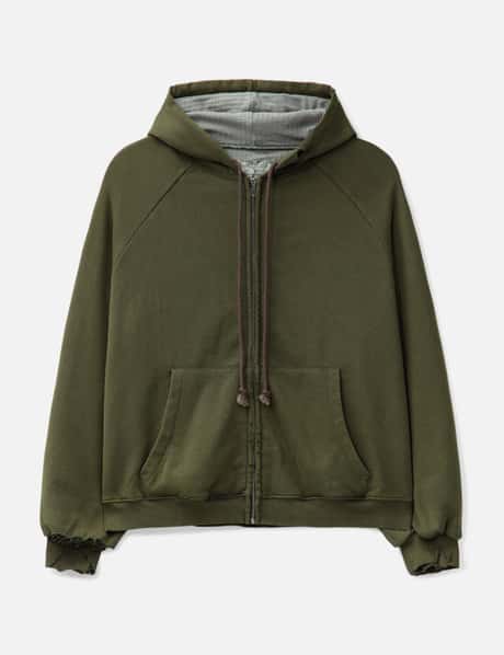 バスケットケース Hench Thermal Lined Zip-Up Hoodie