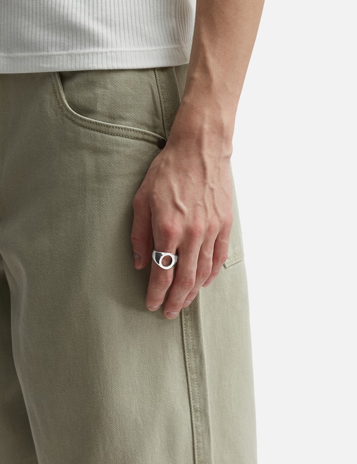 Shop Tom Wood Oval Open Ring In Silver